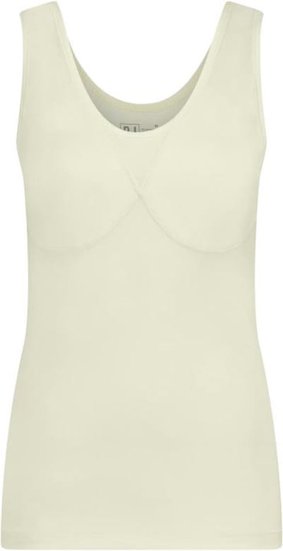 RJ Pure Color Proud Breast Dames Qups Hemd Ivoor S