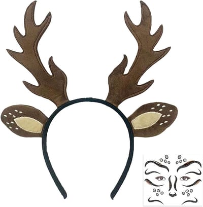 Schattige Hoornkoptelefoon voor Feestjes, Cosplay en Kerst, Bruine Hertenantlers voor Halloween en Carnaval
