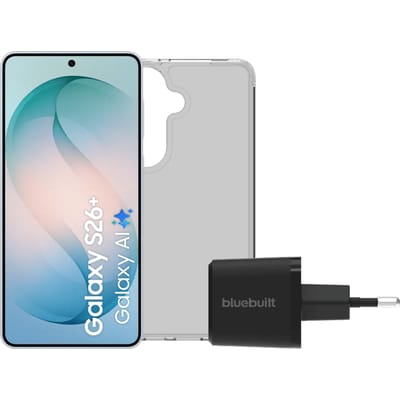 Samsung Galaxy S26 Plus 256GB Lichtblauw 5G + Basis Accessoirepakket