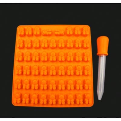 50 Gaten 53 Gaten Beer Siliconen Vorm IJsblokjesvorm Snoep Siliconen Vorm Chocolade Gummy Snoep 1PC veelkleurig