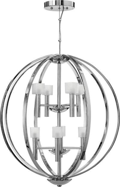 Hinkley/ Fredrick Ramond LED Kroonluchter | 3W 3000K 2400Lm 830 | Dimbaar | Polished Chrome