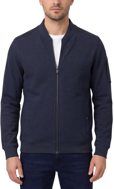 CASA MODA comfort fit sweatvest - donkerblauw