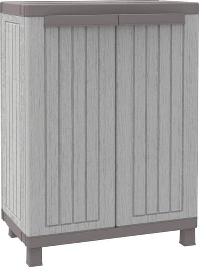 Tuinkast - Tuinkist - Tuinkasten voor Buiten - Tuinberging - Kunststof - 70x40x100cm - Grijs