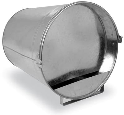 VERZINKTE/GEGALVANISEERDE LIGGENDE DRINKEMMER INHOUD 12L Ø32.5X31CM
