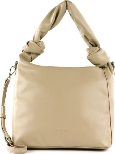 SEIDENFELT MANUFAKTUR Schoudertas SFM225 Hobo Powder Taupe Beige