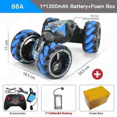 Nieuw 1:12 4WD RC Autoradio Gebaar Inductie Muziek Licht Stunt Afstandsbediening Auto off-Road Controle Jongens Speelgoed voor Kinderen Geschenken 1 battery