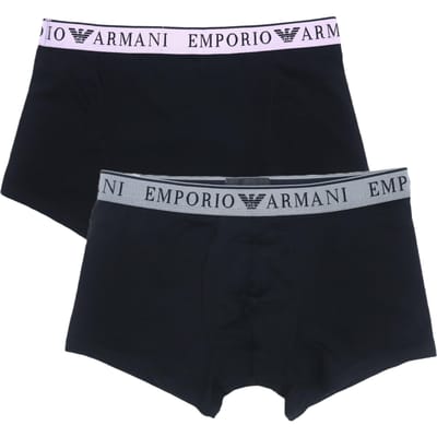 Emporio Armani Boxer ajusté élastique Lot de deux Sous-vêtements homme Noir 111769-4R720-17020 M gray