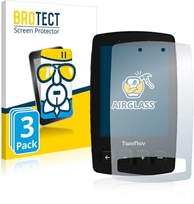 Screenprotector 3 Stuks voor TwoNav Trail 2 Bike Beschermglas transparant
