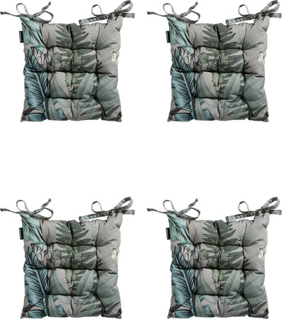 Madison - Zitkussen - Universeel - 4 stuks - 46 x 46cm - Scott - Grijs