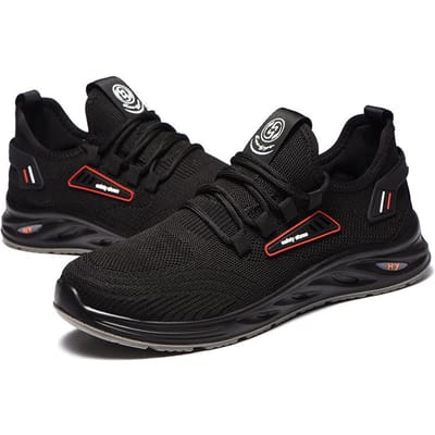 Chaussures de sécurité Anti-écrasement et Anti-pénétration Légères et Résistantes à l'usure Protection de sécurité Respirantes Flyknit Chaussures isolantes pour électricien 46