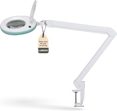 LED Vergrootlamp 8 Dioptrie met Glazen Lens - Werkverlichting voor Hobby en Cosmetica