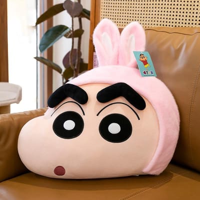 Nieuw Cartoon Shin-shiba Hoofdkussen Home Kussen Woonkamer Sofa Decoratie Kantoor Taillekussen 55cm*35cm（0.6kg） black