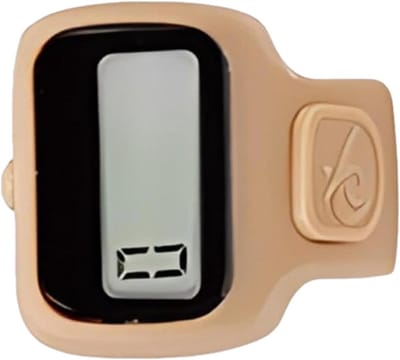 Vingerteller Clicker - Digitale Teller - Nauwkeurig Tellen - Met LED Licht - 9 cm Lengte - Bruin