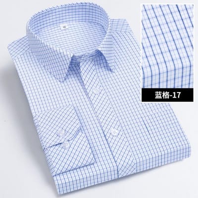 Losse versie van heren overhemd met lange mouwen Casual overhemd voor vader van middelbare leeftijd Bedrukt ruitpatroon Imitatie linnen Zachte stof overhemd 45/6XL gray