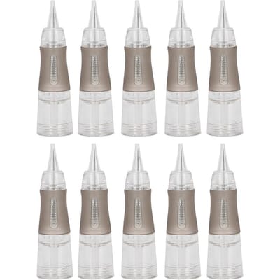 10pcs Aiguilles de Tatouage Jetables pour Sourcils Microblading Maquillage Semi-Permanent Aiguilles Cartouche 7F white