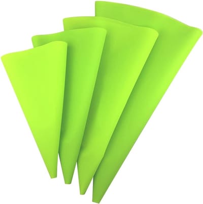 Set van 4 Herbruikbare Taartscheppen - Dikke Pastry Bags van 10 tot 16 Inch voor Bakken en Decoreren