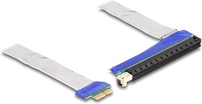 Delock Riser Card PCI Express x1 male to x16 slot with cable 20 cm