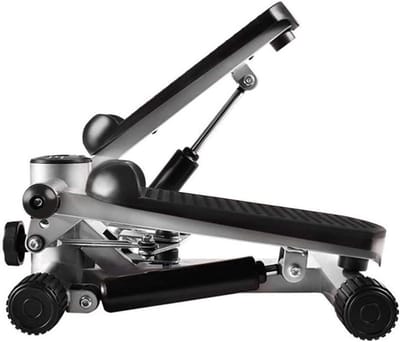 Stepper met display - Mini trainer - Thuis sporten - Dubbele hydraulische staaf - 30 pond weerstand - Zwart