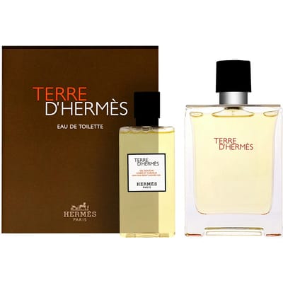 Hermès Terre d`Hermès Giftset - 100 ml eau de toilette spray + 80 ml showergel - cadeauset voor heren