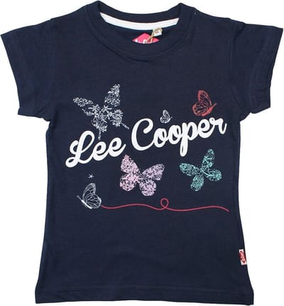 Lee Cooper Shirtje Lee Cooper Vlinders blauw Kids & Kind Meisjes Blauw - Maat: 158/164