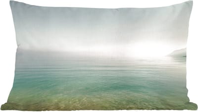 Sierkussens - Kussentjes Woonkamer - 60x40 cm - Zee - Horizon - Blauw - Mist