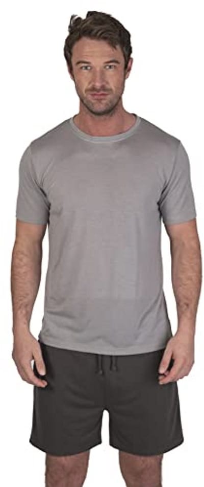 Heren Pyjama Set Lichtgrijs en Charcoal