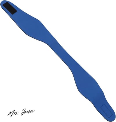Mrs. Jones Zwemmen hoofdband elastische oorband neopreen haarband verstelbare gehoorbescherming band - kinderen volwassenen - blauw .
