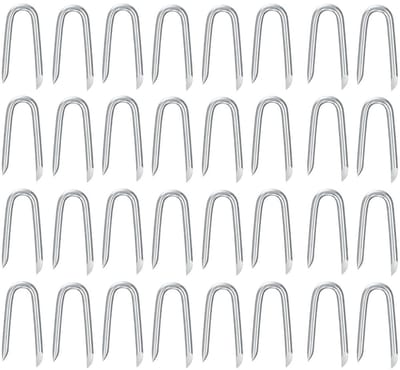 KINGLAKE Gegalvaniseerde Tuin U Pegs Nietjes Metalen Tuin U Pins Gras Anker voor het veiligstellen van onkruid landschap stof, netten, fleece, grondplaten Short