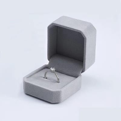 Elegante fluwelen ringdoos van 5.5x5x4 cm voor trouwringen, verlovingsringen en sieraden cadeau voor mannen en vrouwen