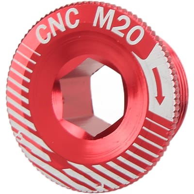 Fiets Crankarm Schroeven Aluminiumlegering M20 Crank Bevestigingsschroef Fiets Crankstel Arm BoutenM20 Zwart Red