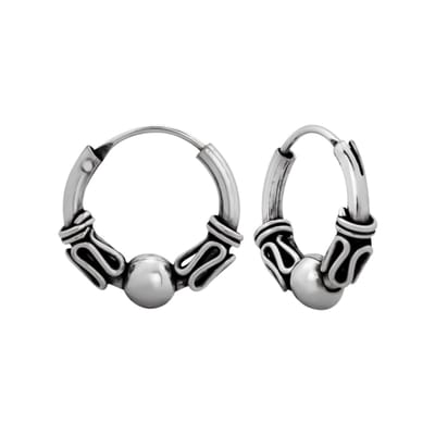 WeLoveSilver - zilveren oorringen - bali hoops - 925 zilver - slingertjes