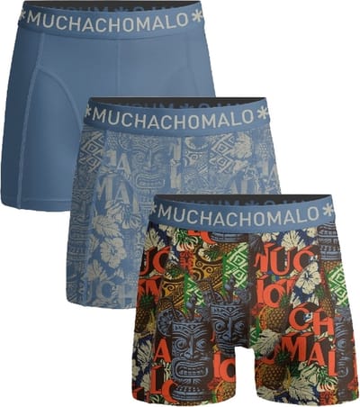 Muchachomalo – Boxershort Heren – Normale Lengte – Onderbroeken Heren – Boxershort – Ondergoed – 95% Katoen – 3 Pack – Maat XXL