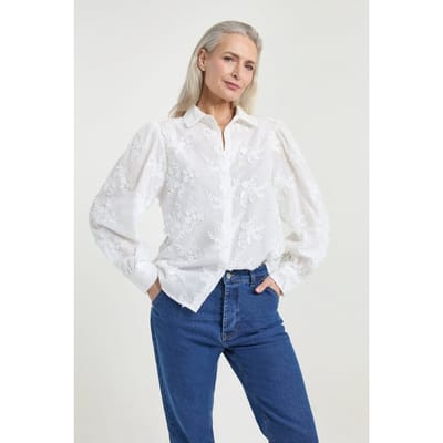 Josephine & Co Joshua Blouse White Größe: 34 | Blusen Outlet | Damen | Weiß