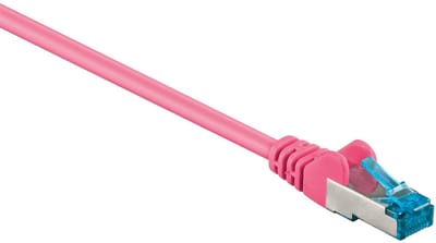 S/FTP CAT6a 10 Gigabit netwerkkabel / roze - LSZH - 1,5 meter