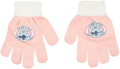 Disney Stitch Handschoenen Kinderen – Lichtroze met Stitch – 3-6 Jaar