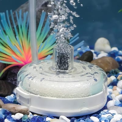 Mini Aquarium Filter voor Betta, Garnalen en Kleine Vissen - Stille Biofilter met Schuim en Filterballen voor 20L-75L Aquaria
