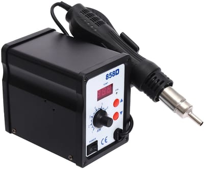 ELVENTO Soldeerstation - soldeerbout - soldeer - soldeerset - 100 °C tot 450 °C - 8 luchtstroomstanden - 700 W - LED-display