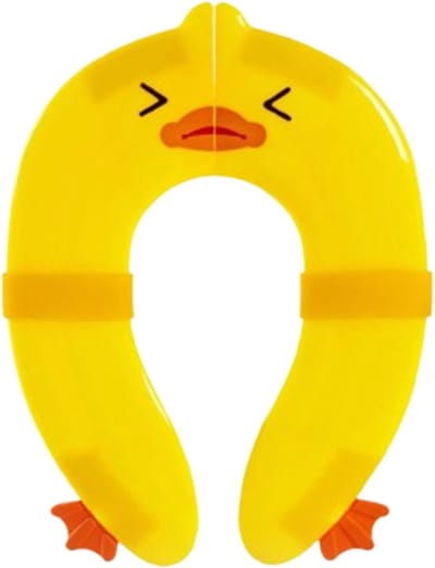 Draagbare Potty Seat - Reis toiletbril - Zindelijkheidstraining - Inklapbaar ontwerp - 257 x 182 cm - Geel