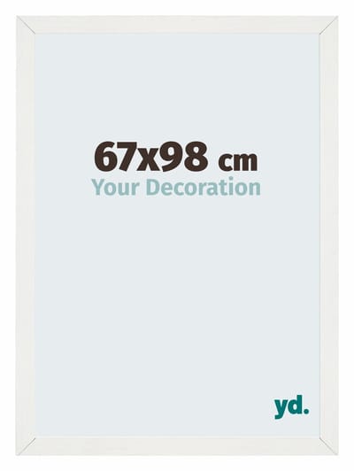 Your Decoration - Puzzellijst 67x98 cm - Wit Geveegd - Puzzellijst 1500-2000 stukjes - MDF Fotolijst - Mura