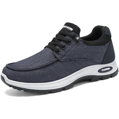 Schoenen Herenschoenen Nieuwe Stijl van Ademende Denim Enkele Schoenen Zachte Zool Comfortabele Hardloopschoenen Veelzijdige Heren Sportschoenen 44 gray
