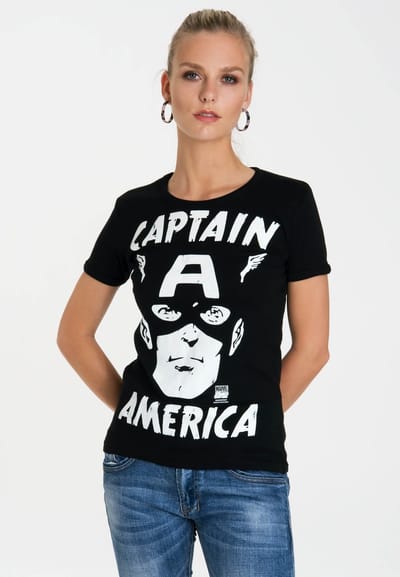 Logoshirt T-Shirt Captain America – Portrait