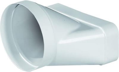 Luchtafvoer flow Overgangstuk rond naar recht 220x90