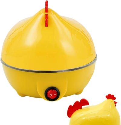 Eierkoker - Kookapparaat - Ontbijt Bereiden - Automatische Uitschakeling - 7 Eieren - Geel