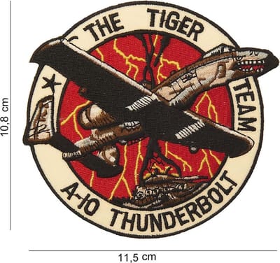 Embleem stof The tiger team A10 Thunder