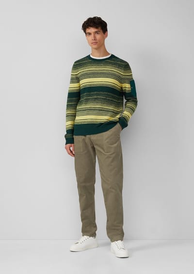 s.Oliver - male - Detroit: Relaxed-fit broek van corduroy met trekkoord