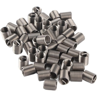 50 stuks draadinzetstukken mannelijk vrouwelijk verloopmoer reparatiegereedschap roestvrij staal bevestigingsmiddel M10x1.252D