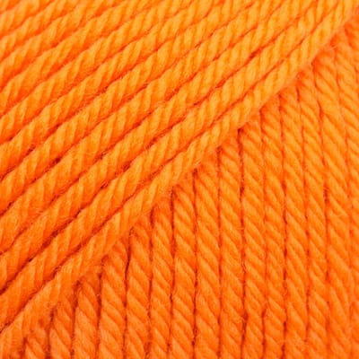 DROPS Daisy Uni Colour - 23 oranje - Merino Garen