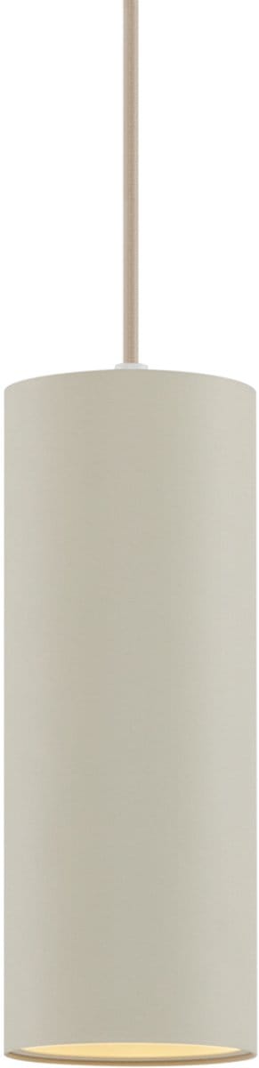 QAZQA tubo - Moderne Hanglamp - 1 lichts - Ø 10 cm - Beige - Woonkamer | Slaapkamer | Keuken