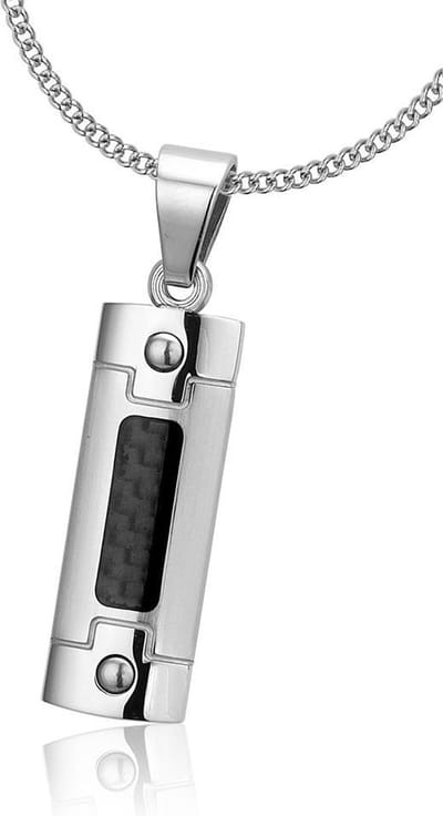 Montebello Ketting Rehia - 316L Staal - Carbon - 10x40mm - 50cm
