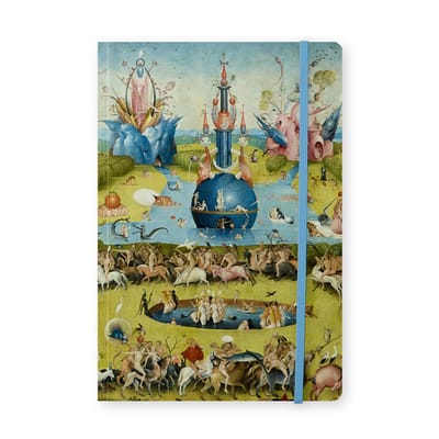 Lanzfeld Bosch - Kunst Notitieboek A5 - Gelinieerd - Tuin der Lusten - 80 Pagina's - Softcover